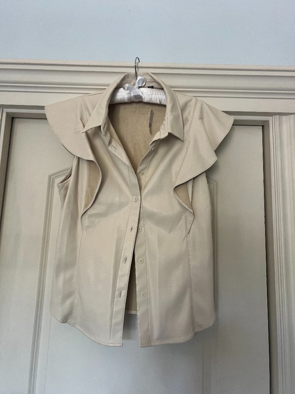 Faux Leather top
